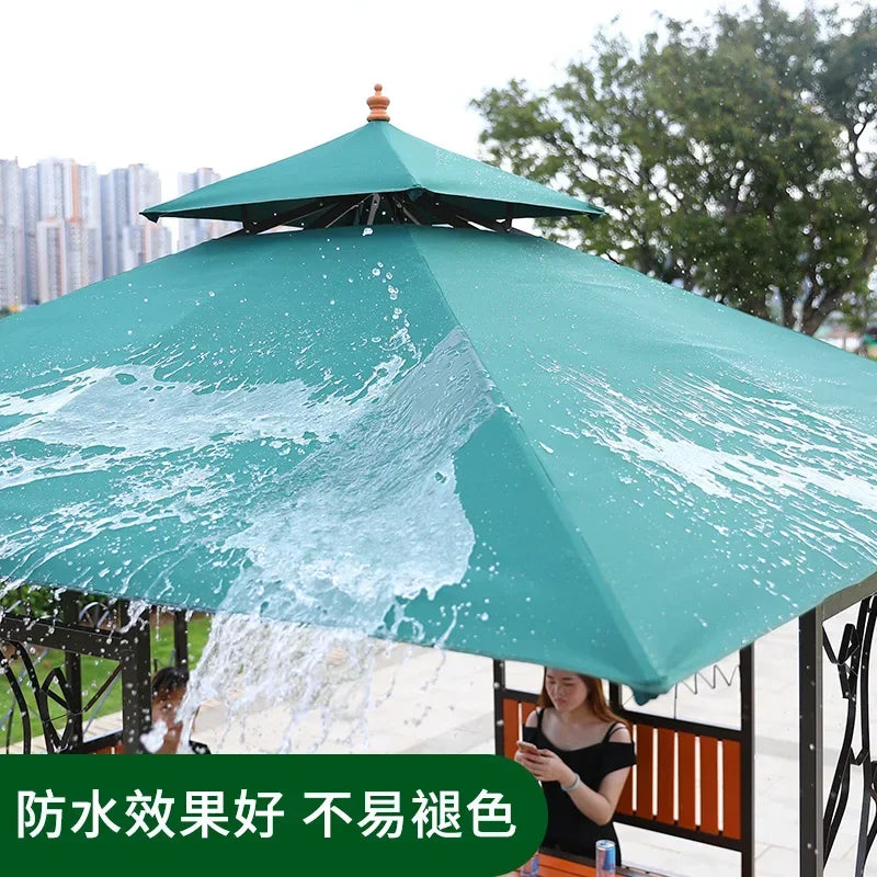 Courtyard pavilion four-corner pavilion anti-corrosion wood sun shed park leisure awning outdoor awning tent