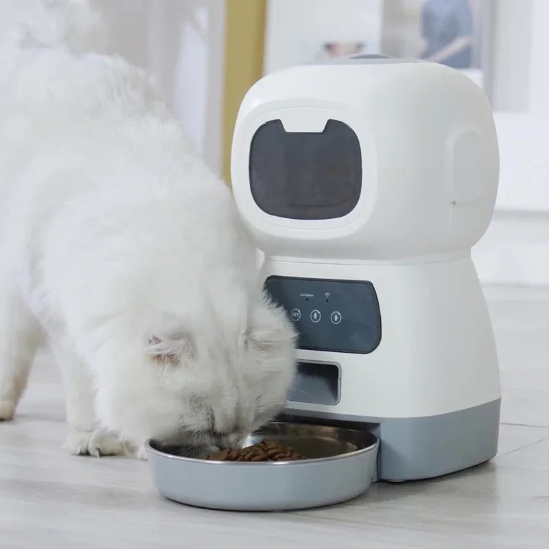 Automatic Pet Feeder Smart Food Dispenser For Dog Cat Bowl Timer Robot Pet Feeding Water Dispenser Auto Sensor Cat Fountain