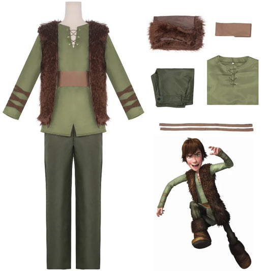 How to Train Your Dragon Season 3 Hiccup costume Halloween cartoon dragon Training cosplay