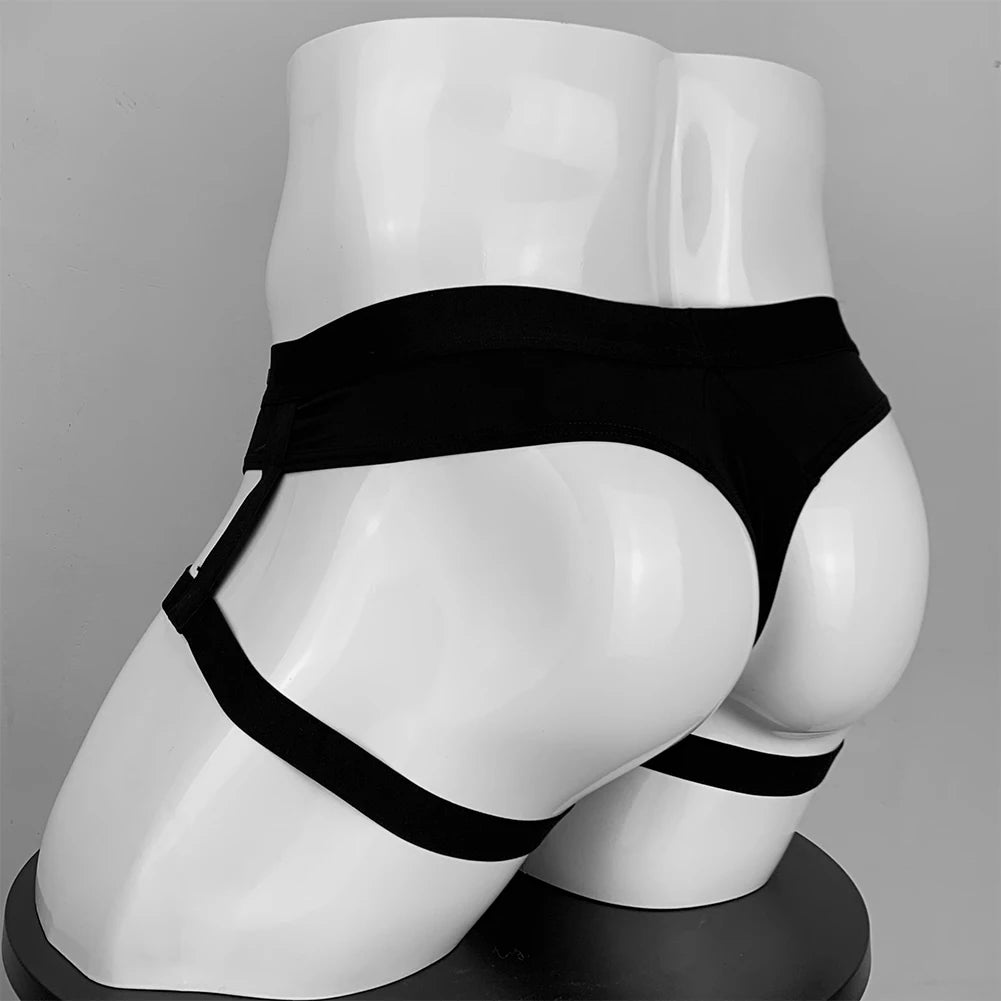 Men's Jockstrap Breathable Underwear Backless Bulge Pouch Briefs Underpants Thong Hollow Sensual Bikini Lingerie Knickers Hombre