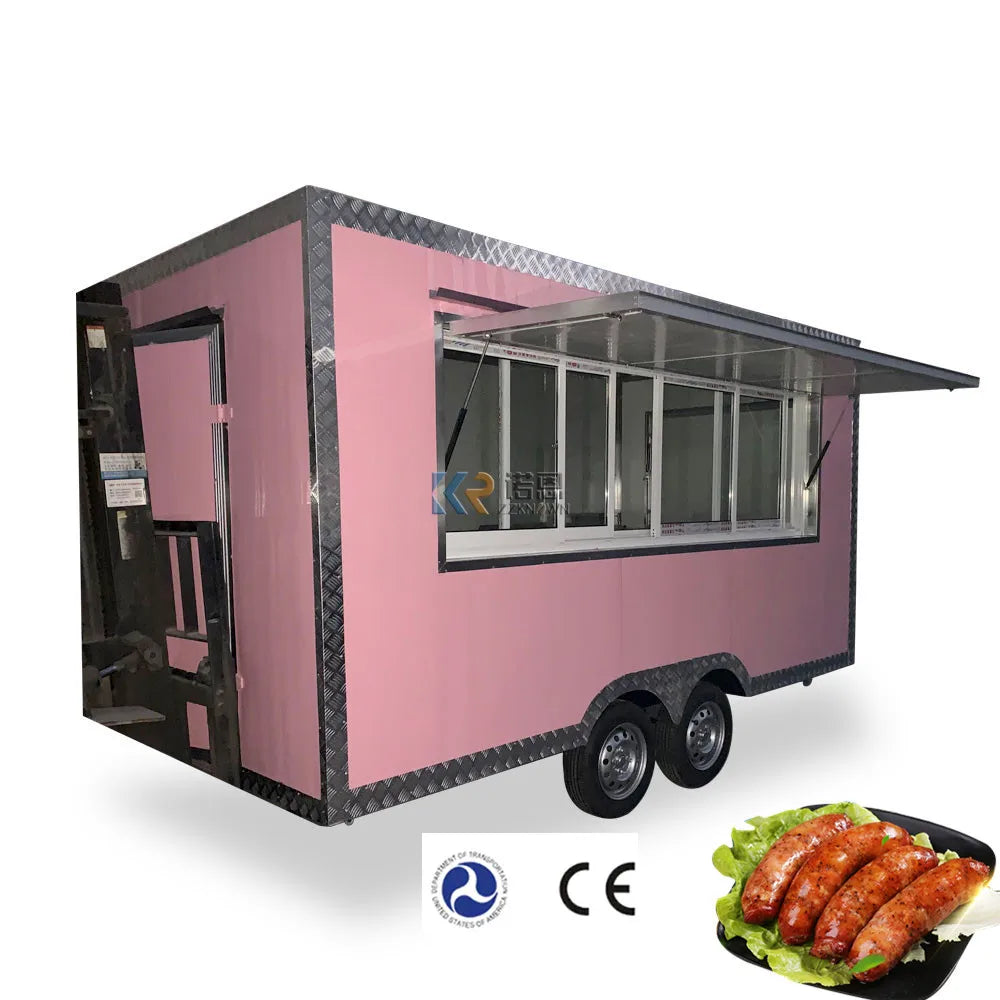 Outdoor Mobile Food Trailer Modern Cart Portable Food Trailer with Full Kitchen Equipments