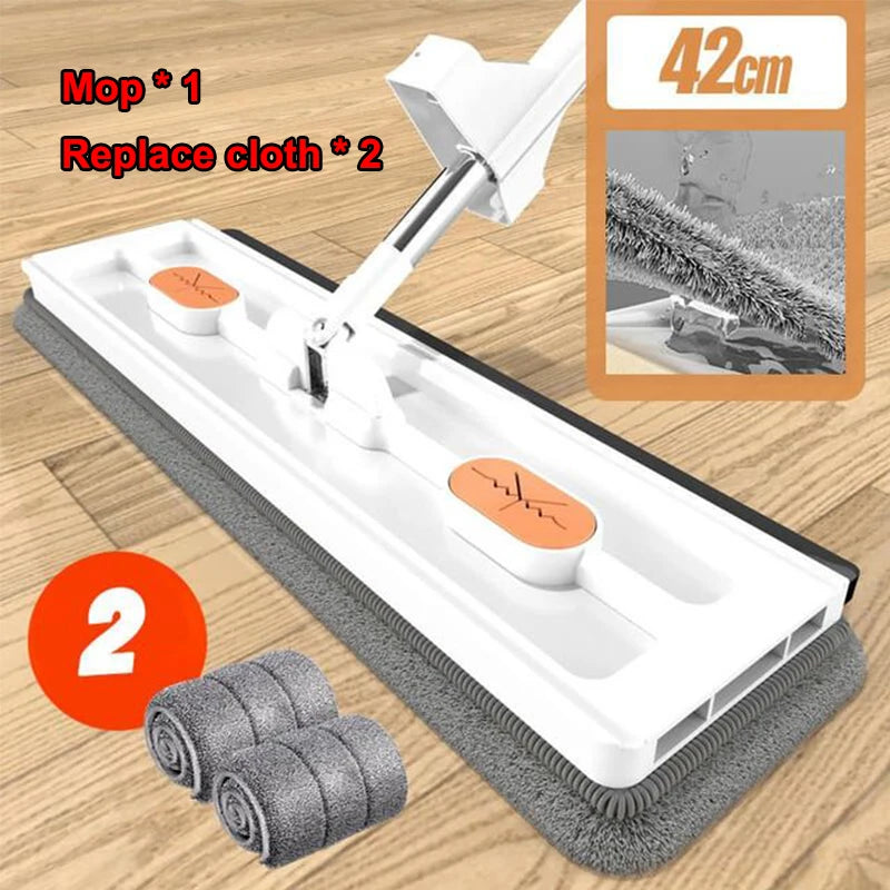 New Style Large Flat Mop Self-contained Slide Microfiber Floor Mop Wet and Dry Mop For Cleaning Floors Home Cleaning Tools