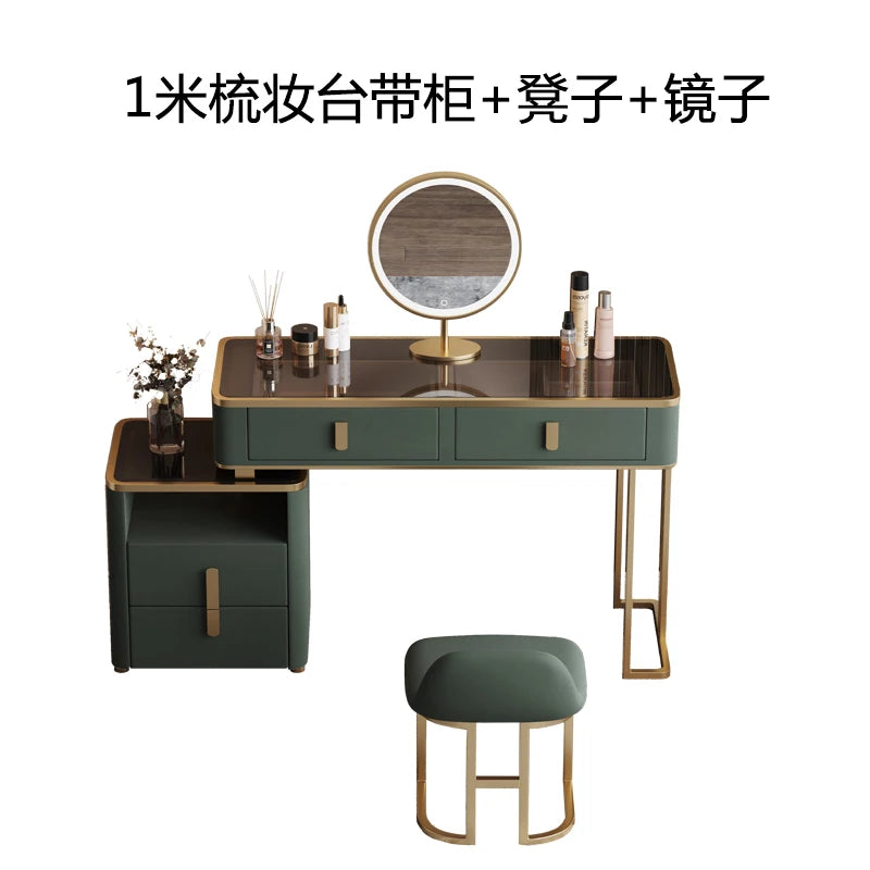 Ornaments Luxury Dressing Table Nordic Vanity Apartment Chairs Organizer Dressers Cabinet Container Storage Tocador Decoration