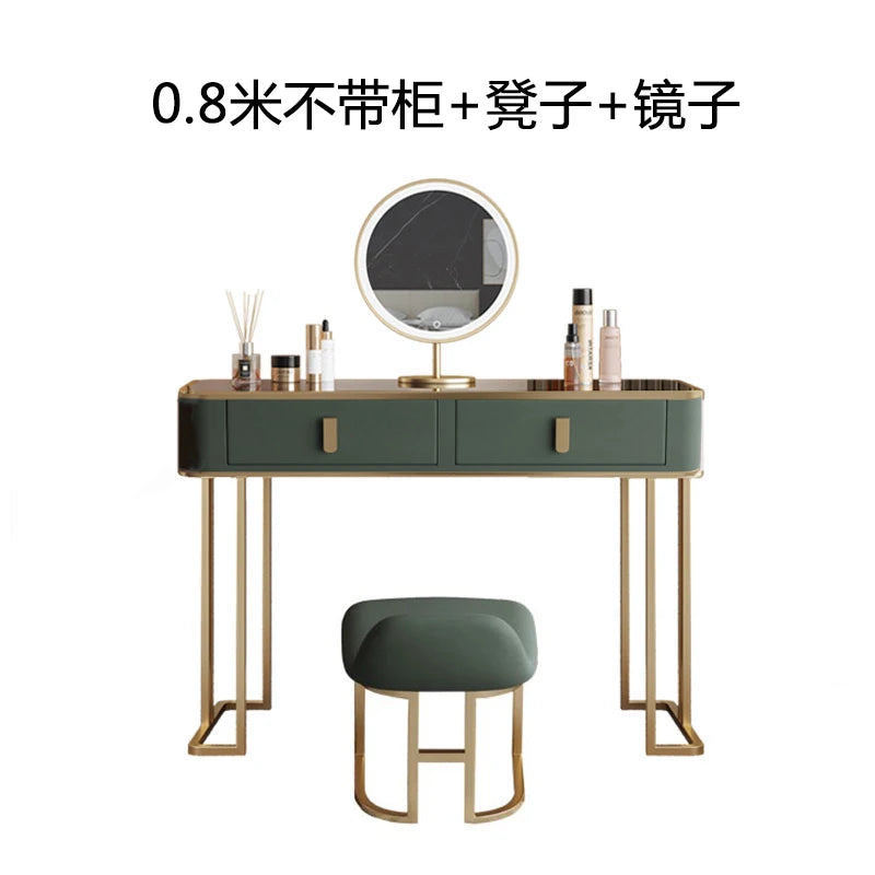 Ornaments Luxury Dressing Table Nordic Vanity Apartment Chairs Organizer Dressers Cabinet Container Storage Tocador Decoration