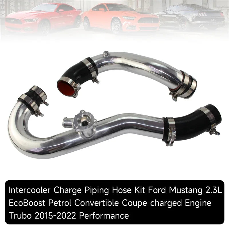 Compatible Performance Intercooler Pipe Hose Kit Fit for Ford Mustang 2.3L EcoBoost Petrol Convertible Coupe 2015-2022