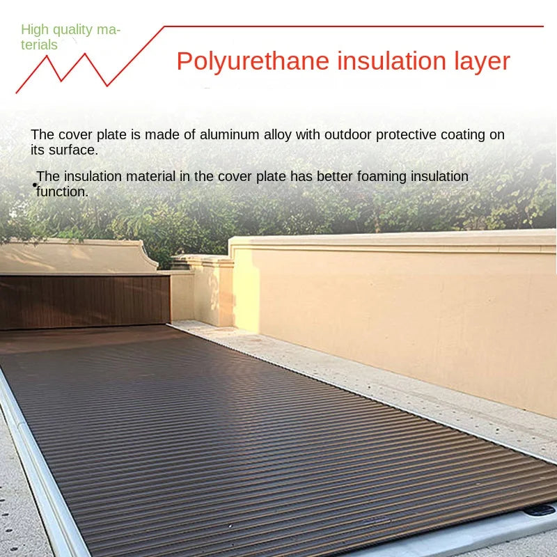 Swimming pool automatic cover, safety cover, dustproof electric roller shutter, mobile cover