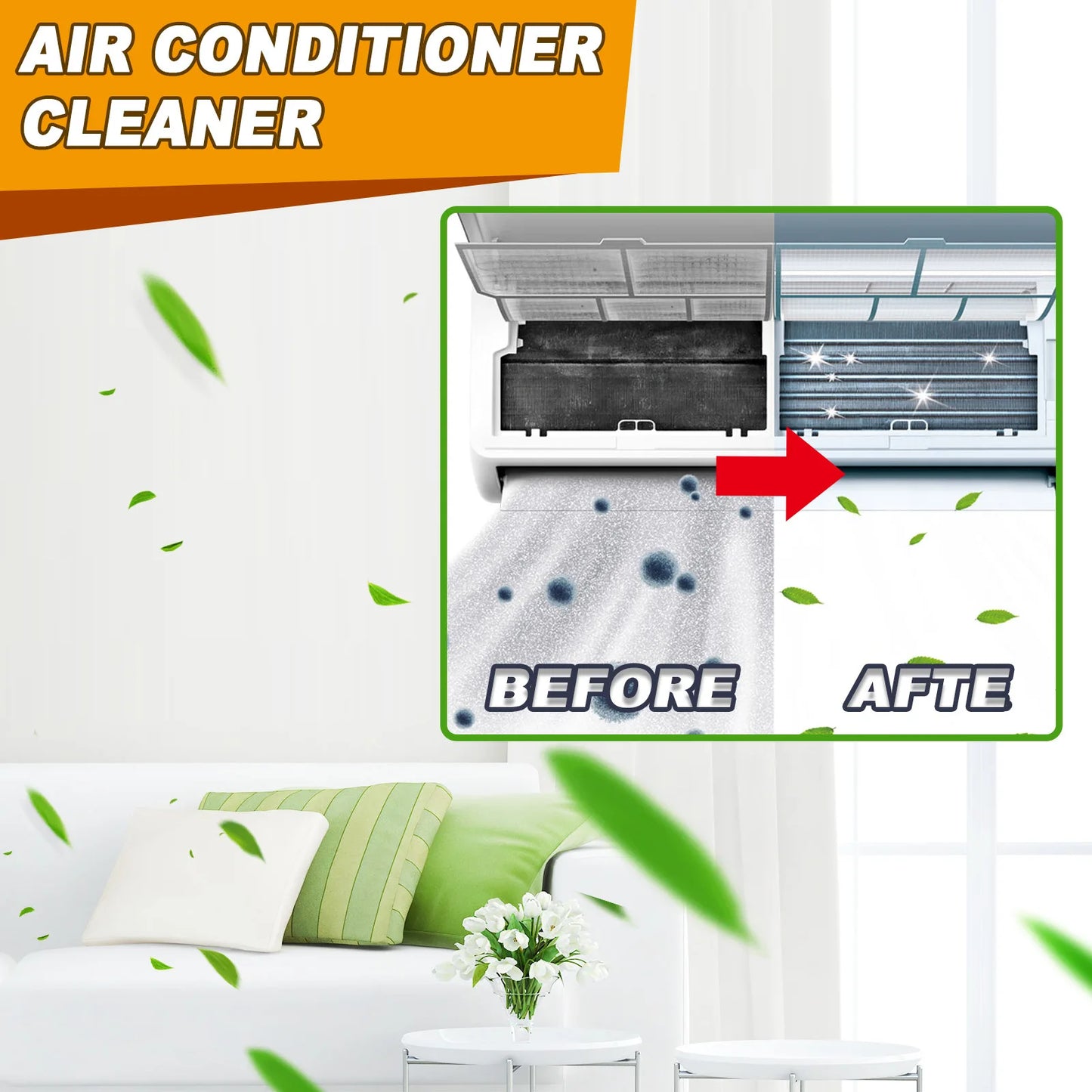 Air Conditioner Cleaner Coil Dirt Clean Washing Foam Spray Deodorizer Radiators Fan Cleaner Home Air Conditioner Cleaning Agent