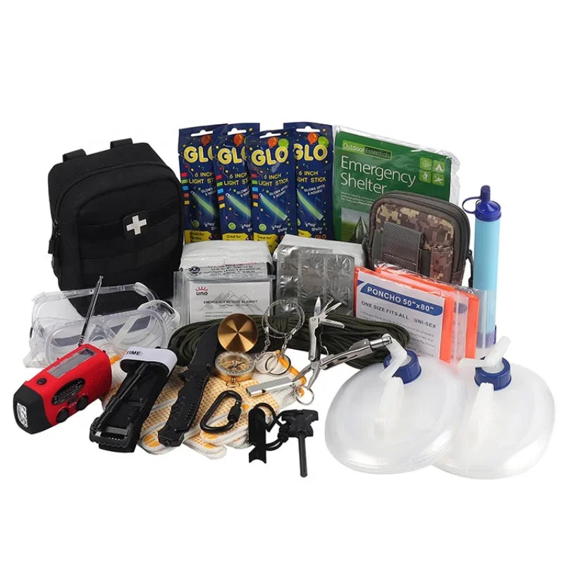 Survival kit outdoor survival disaster prevention tactical survival backpack 72 hours 36 hours prevention