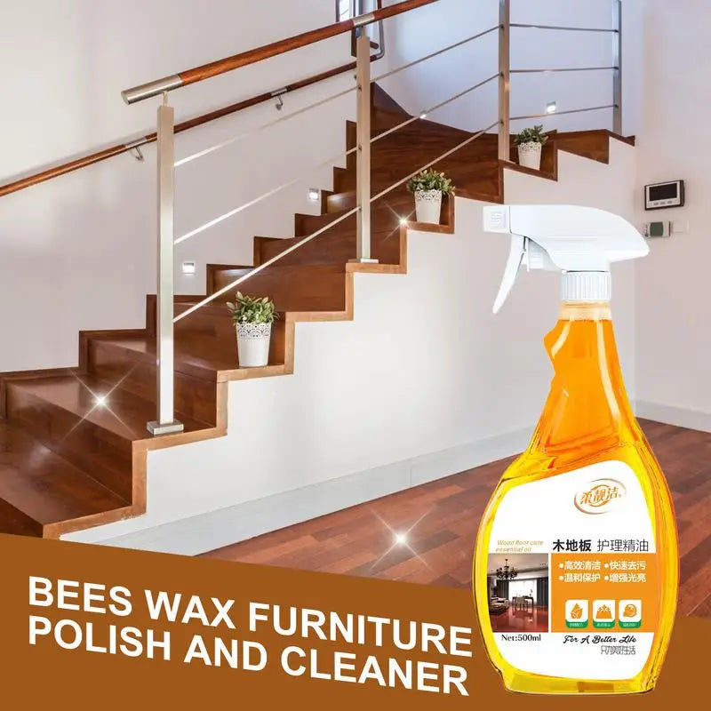 Beeswax Wood Cleaner Spray Furniture Polish Bees Wax Floor Seasoning All-Purpose Natural Effective Beeswax Cleaning Spray For