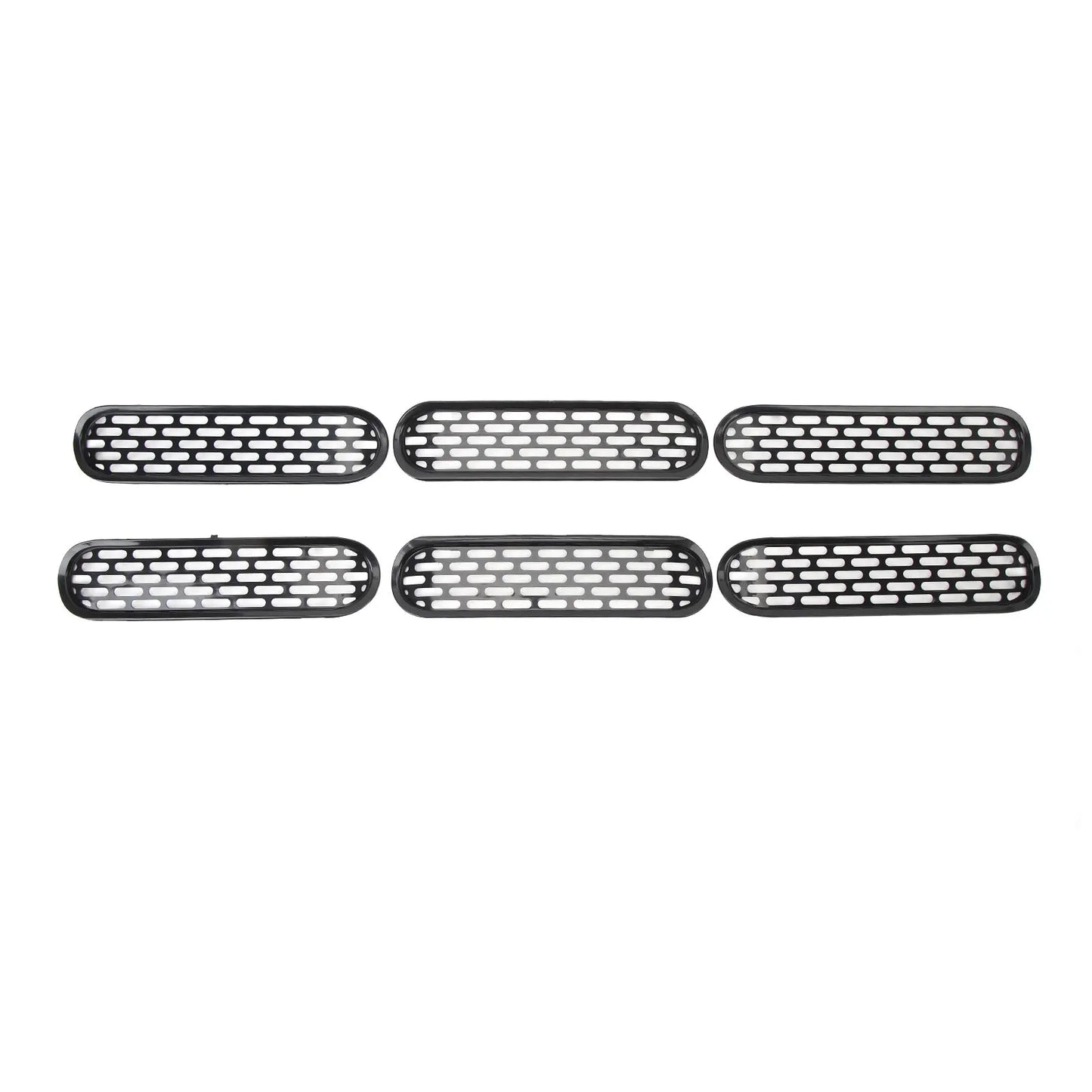 6Pcs Front Grille Inserts Trim Improved Performance Mesh Grille Cover Trim Fit For Ford Bronco 2021 To 2023