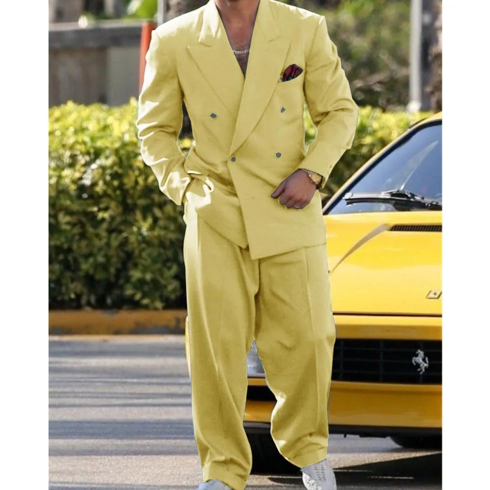 Man Formal Suits for Men Suit Set Wedding Luxury Fashion Suit Dress  2 Piece Modern Men's Suits