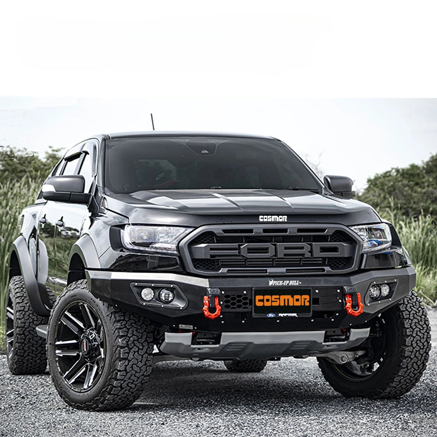 Steel Bull Bar Front Bumper for Ranger 2021 Hiluxbadgesnp300 2021 Dmax 2021 Pin Backpack Accessories Prop Ford 12 Months 219618