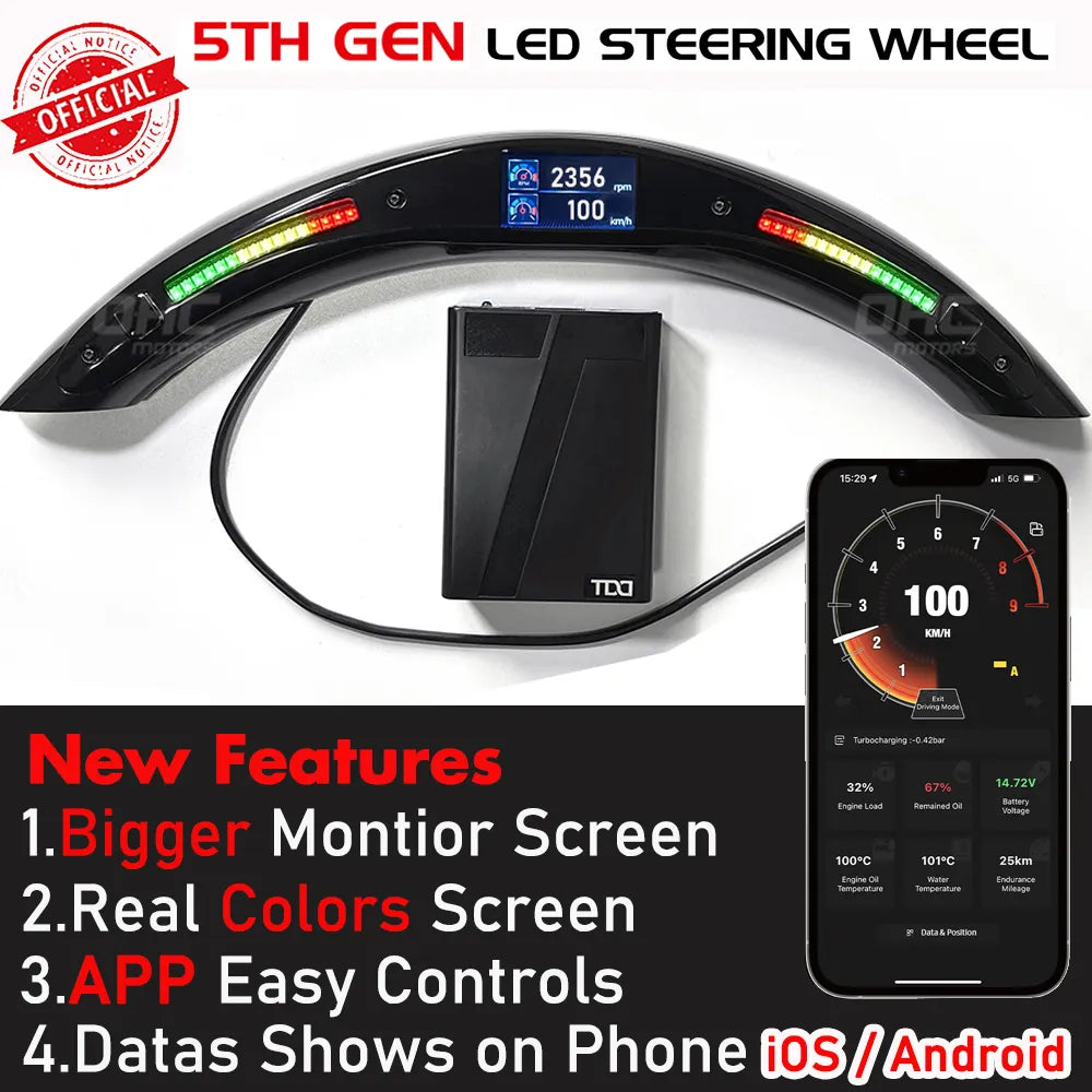 LED Performance Kit for LED Display Steering Wheel from OHC Motors Universal Use