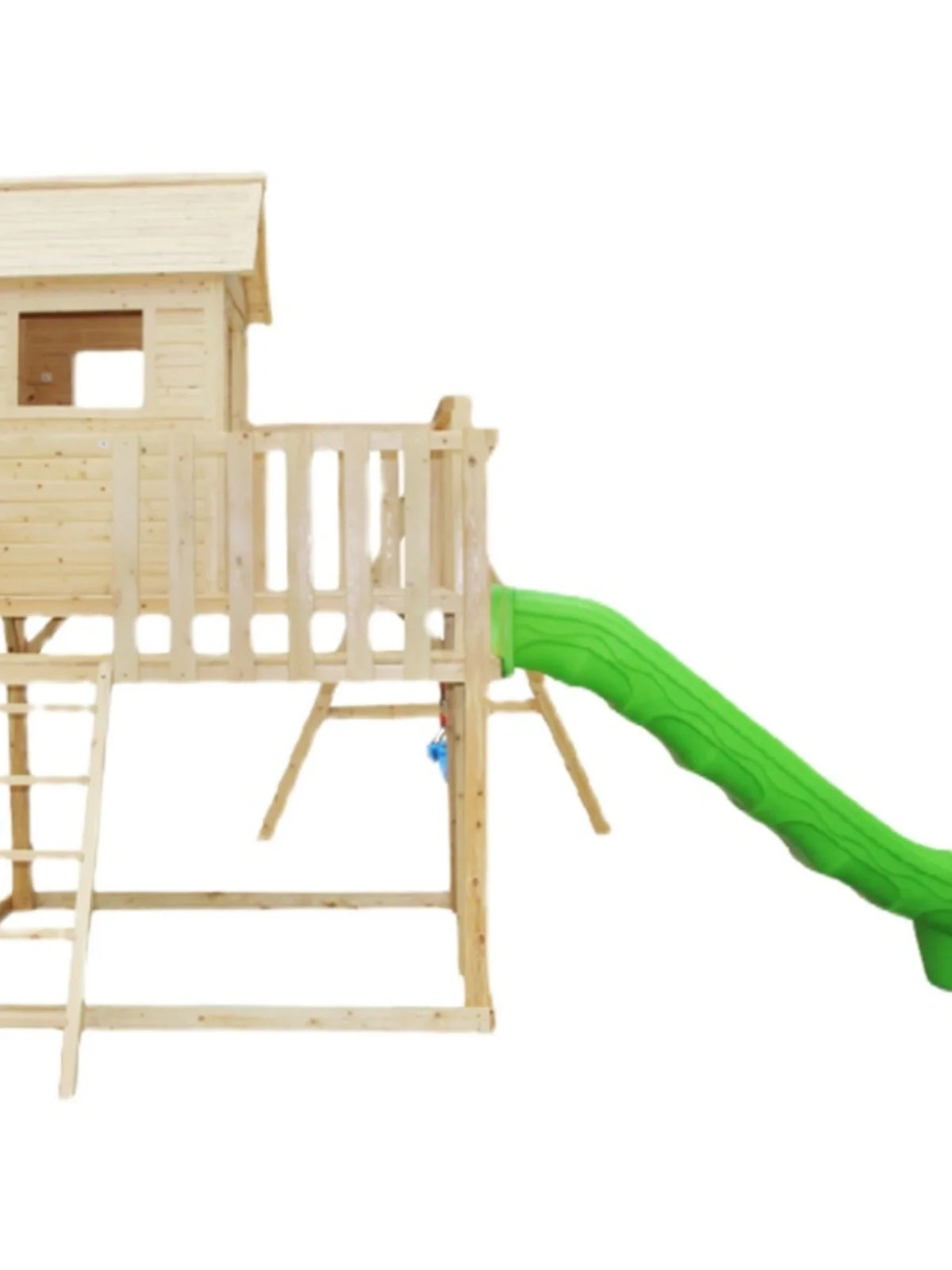 Outdoor  household antiseptic wood playground equipment, kindergarten, outdoor tree house, swing, log cabin, slide slide custom