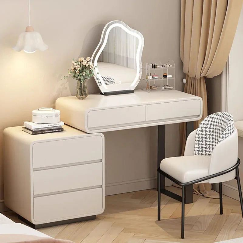 Storage Modern Dressing Table Drawers Luxury Side Drawer Dressing Table Mirrors Cabinets Tocador Maquillaje Bedroom Furniture