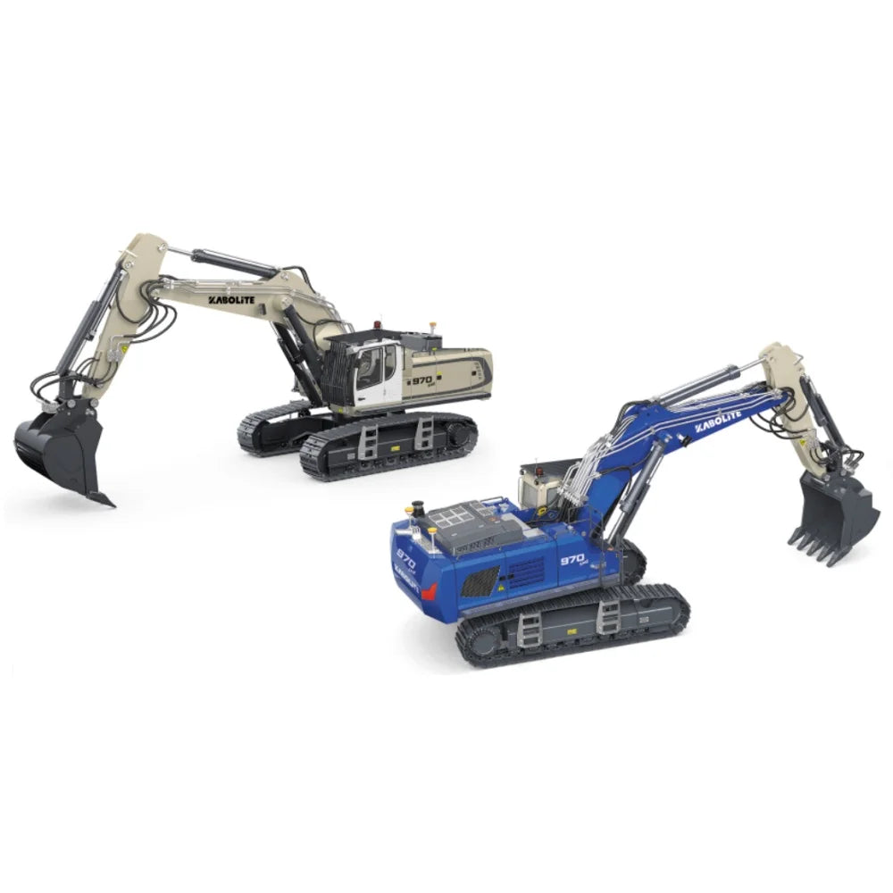 RC 1/14 Hydraulic Excavator Model Upgraded Version K970 100S PL18EV 18 Metal Excavator Model Boy Toy KABOLITE