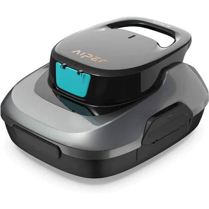 AIPER Scuba SE Robotic Pool Cleaner, Cordless Robotic Pool Vacuum, Lasts up to 90 Mins, Ideal for Above Ground Pools, Automatic