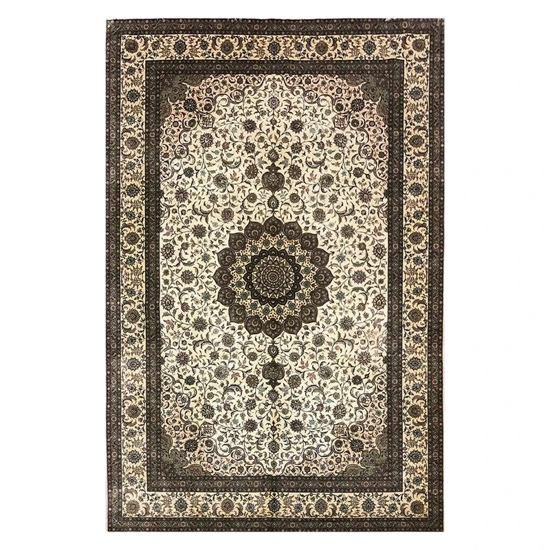 Turkish Rugs Oriental Silk Rug For Living Room Large Carpets Size  6'x9'