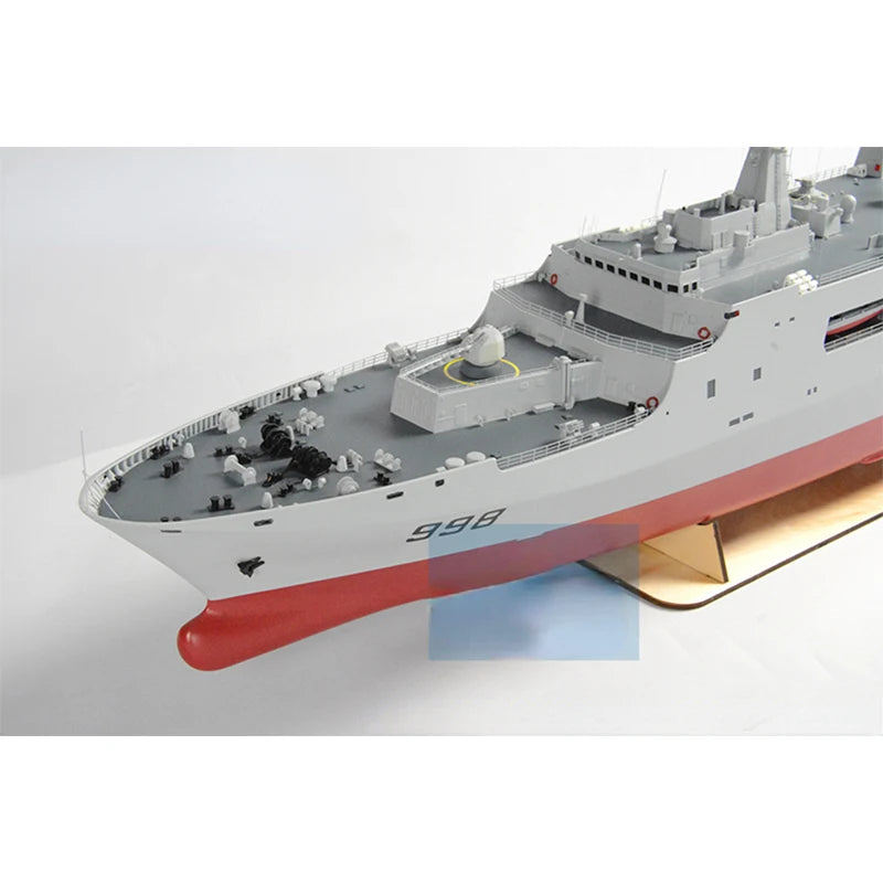 Double Scale Model Kit Kunlun Mountain Large Dock Landing Ship Remote Control Ship Finished Kit Warship Model
