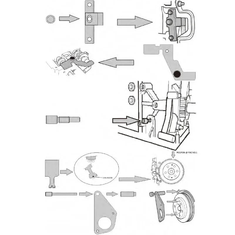 Engine Timing Tool for Land Rover Aurora Jaguar Godwalker Volvo Ford Mondeo Winner Lincoln 2.0T Ensure Precision and Performance