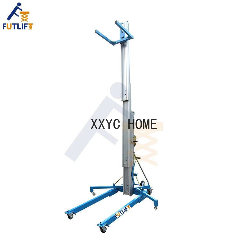 Indoor Exhibition Lift Elevator Outdoor Scaffolding Ladder Aluminum Manual Lift