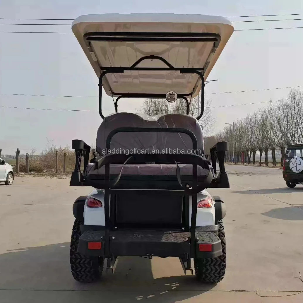 Offroad Golf Cart With Trailer License Vehicles Trolley Glide Golf Buggy 48V Electric Lithium Battery Golf Car