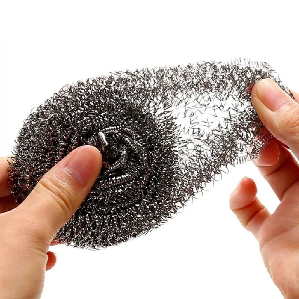 Stainless Steel Cleaning Ball Brushes Household Cleaning Products Dishwashing Sponges with Wire Kitchen Tools