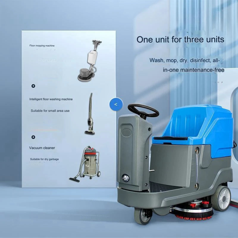 1200w High Suction Disinfection And Sterilization Industrial Floor Scrubber Floor Cleaning And Mopping Machine