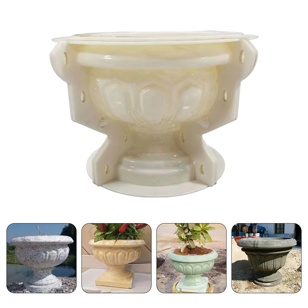 Flower Pot Molds Epoxy Resin Moulds DIY Crafts European Style Flowerpot Handmade Bonsai Model Form Concrete