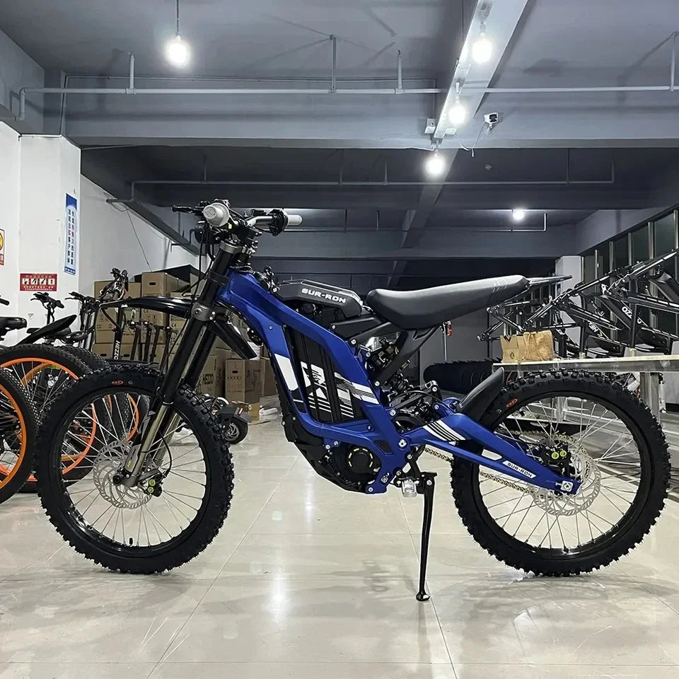 2024 Electric Dirt Bike 60V 6000w Powerful Mid Drive Electric Bicycle E Dirt Bike 40AH Light Bee X Ebike Electric Motorcycle