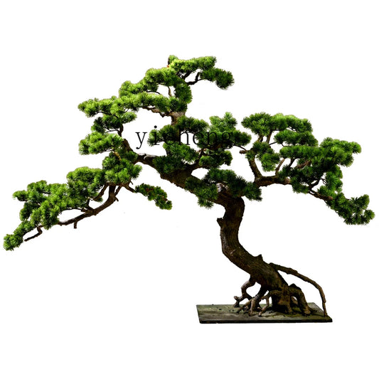 XL Large Imitative Tree Welcome Pine Bonsai Fake Trees Green Plant Pot Landscaping Decoration Ornaments