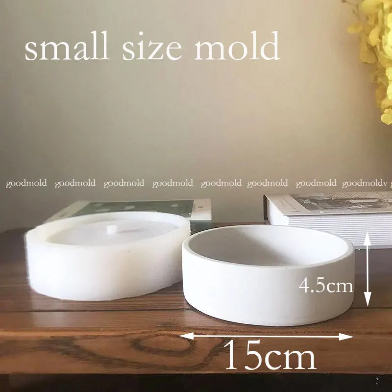 20cm Silicone Concrete Planter Mold Molds for Cement Plant pot Large Garden Planters Mold Home Decor Tools