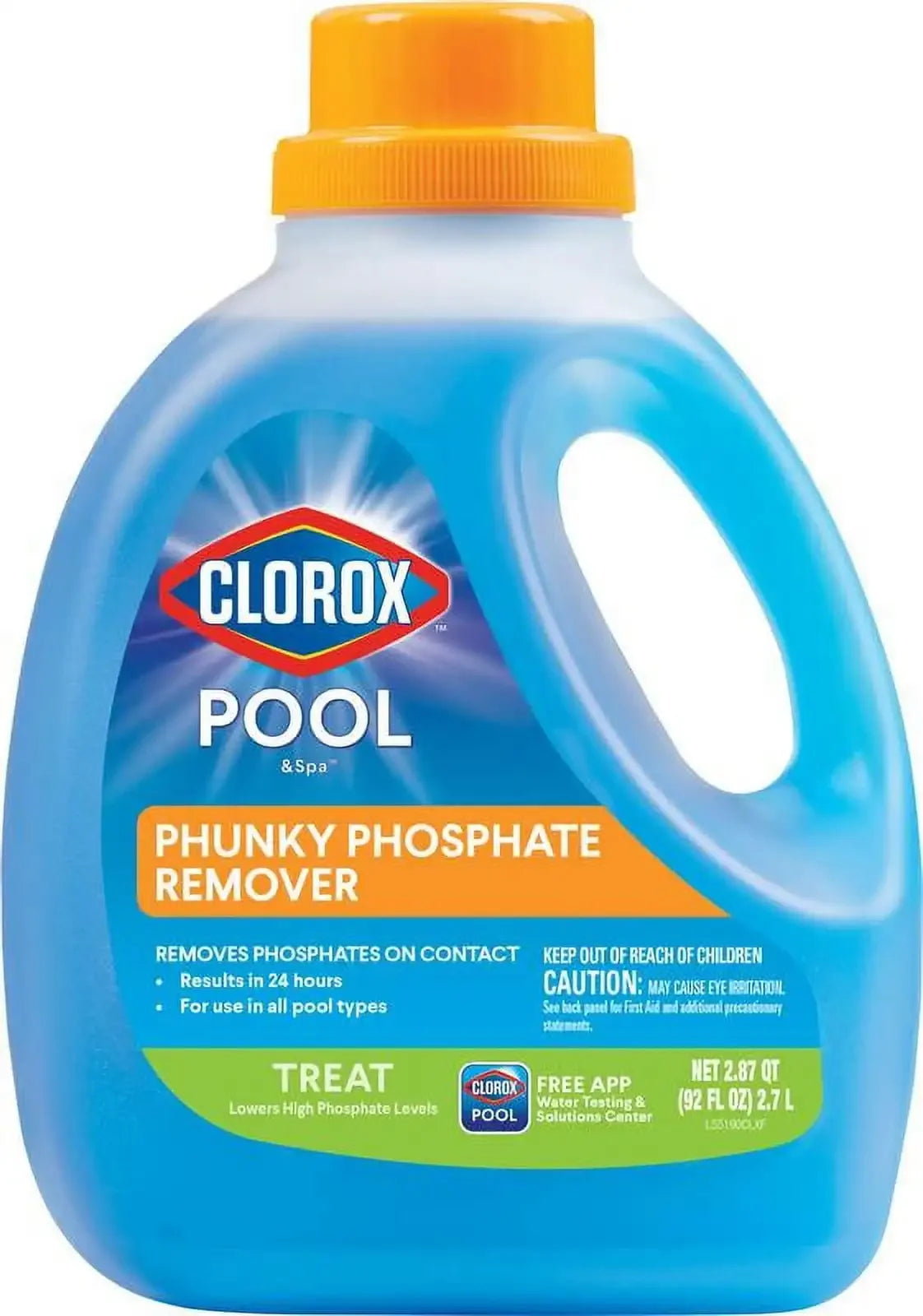 Clorox Pool&Spa Liquid Phunky Phosphate Remover for Swimming Pools, 92 oz Bottle