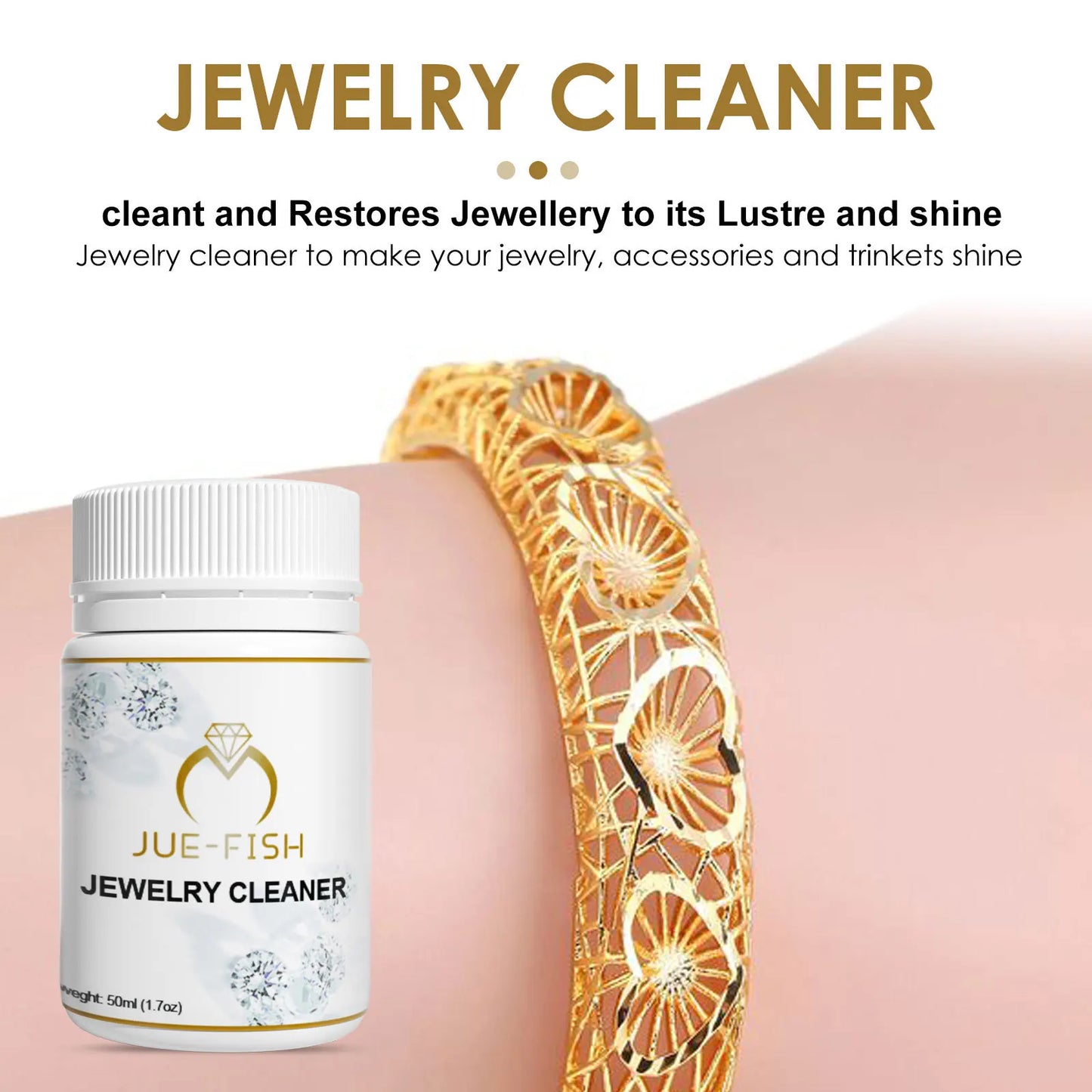 Jewelry Cleaner Tarnish Remover Gold Watch Ring Cleaner Antique Silver Cleaning Fluid Household Jewelry Polish Cleaning Tools