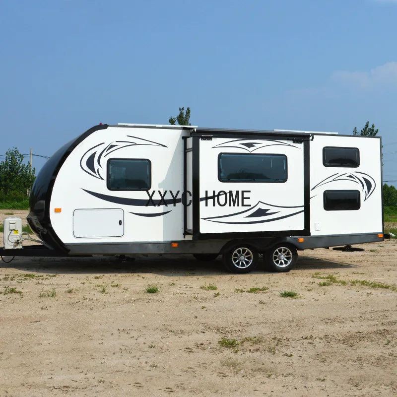 Outdoor Camper Trailer, RV, RV, Mobile Cabin Towing Camper, License Plated And Road-worthy