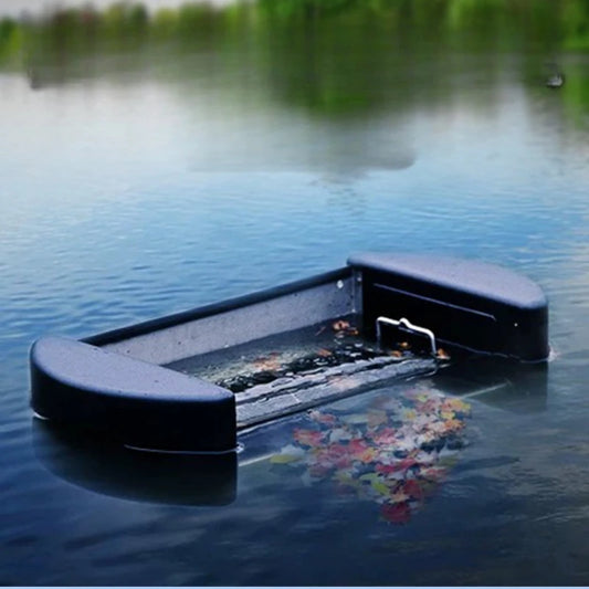 Large fish pond surface garbage collector koi fish swimming pool floating surface suction leaf skimmer automatic