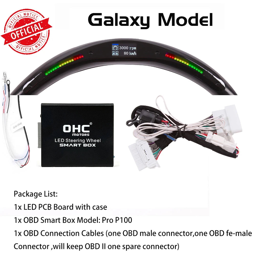 LED Performance Kit for LED Display Steering Wheel from OHC Motors Universal Use