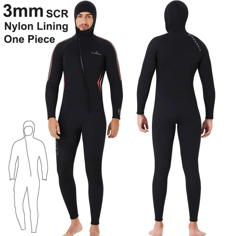 Open Cell Camo Spearfishing Wetsuits Men 3mm /1.5mm Neoprene 2-Pieces Hooded Super Stretch Scuba Diving Suit Thermal Swimsuit