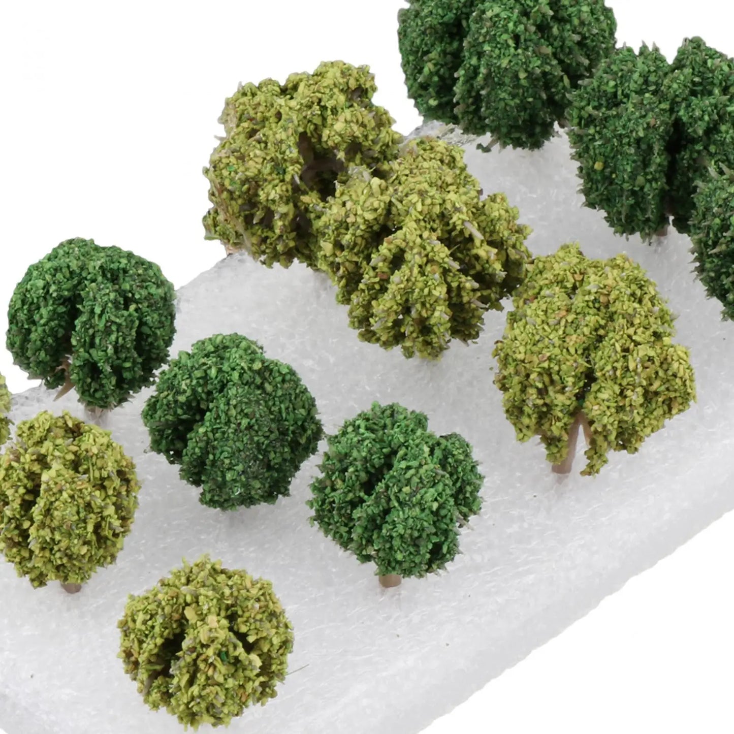 12Pcs Model Trees Props Decorations Architecture Trees Diorama Supplies for Building DIY Projects Railroad Dollhouse Landscape