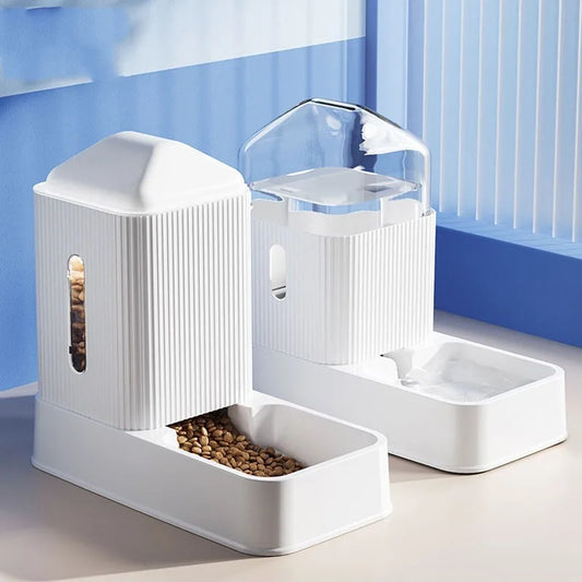 Automatic Pet Water Dispenser Drinking Fountain Bottle Plastic Pet Feeding Drinker Water Bowl