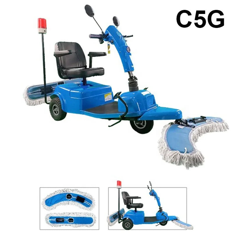 Tanjie C5 Floor Electric Scrubber Machine Cheap Price Cleaning Sweeper Machine with Trash Can Mop