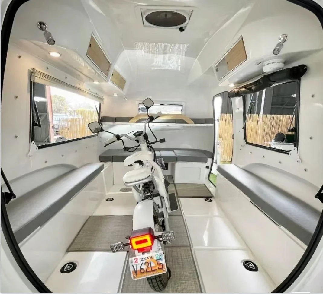 High Quality Smart Design tiny house trailer on wheelsportable motorhome off road rv travel  trailer caravan