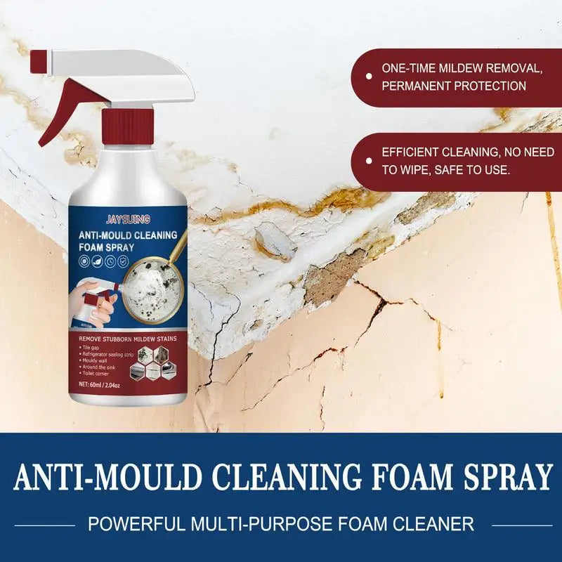 Mildew Remover Spray Ceiling mold Cleaning Agent Wall Floor Mould Stains Remover All-purpose Active Foam Mildew Cleaner