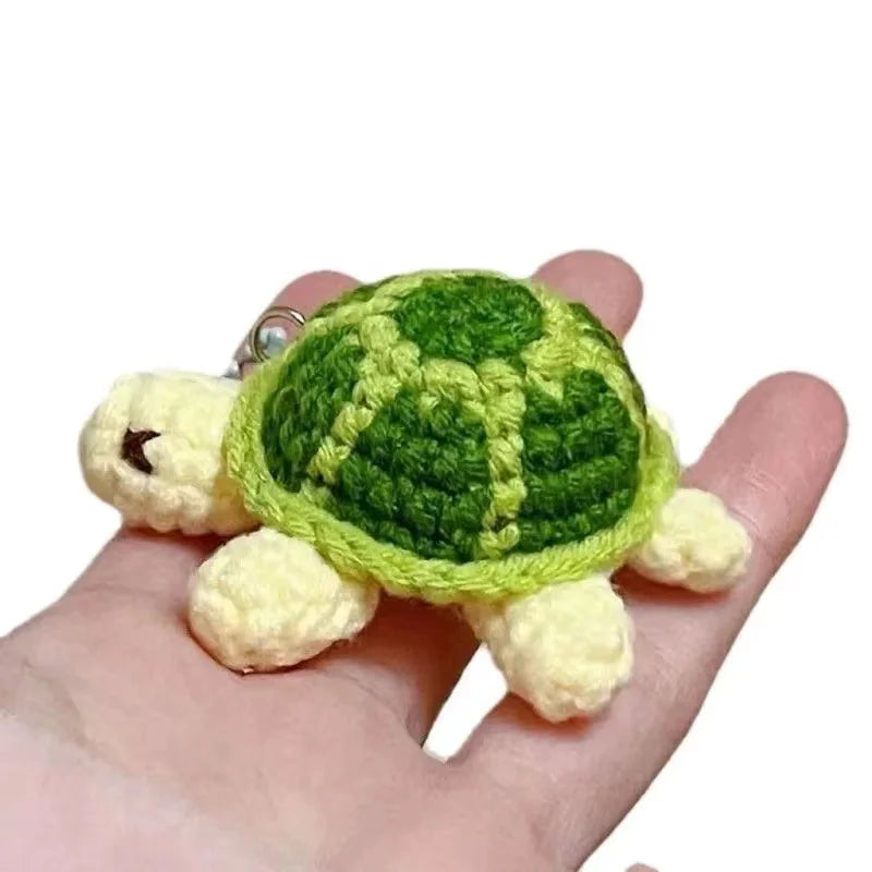 Handmade Knitting Crafts Sea Turtle Keychain Yarn Hook Materials Kit DIY Amigurumi  Wool Crochet Backpack Hanging Birthday Gifts