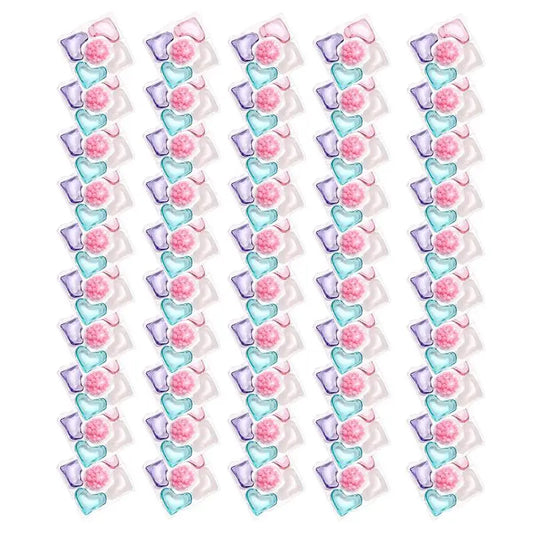 Laundry Detergent Beads 50pcs Pods Washing Detergent Lasting Fragrance Laundry Detergent Ball Multifunctional Concentrated Stain