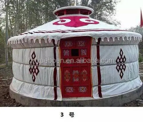 waterproof camping tourist mongolian aluminum bamboo yurt tent