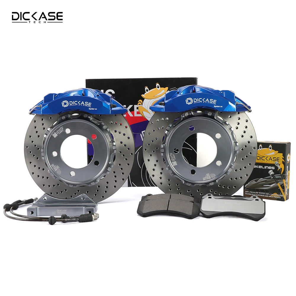 Dicase High Performance 6 Pot Big Brake Caliper Kit with High Carbon Alloy Disc Rotor for Ford Focus St 225 Mk2