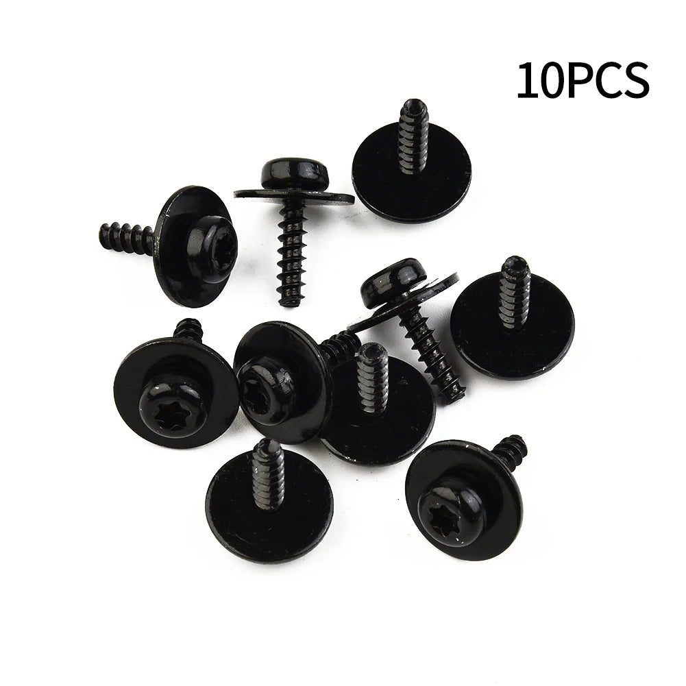 10Pcs M5-2.2 X 20mm Screw Bolt Torx Screw Car Fender Bumper Hexagon Head Screw Washer Self-tapping Screw For Ford Focus Escape