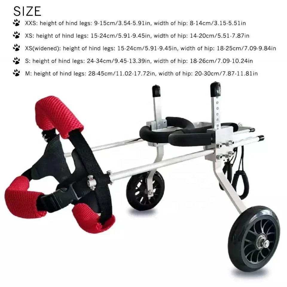 Wheelchair Adjustable Dog  Pet Mobility Dog Wheelchair for Handicapped Pet Dog wheelchair