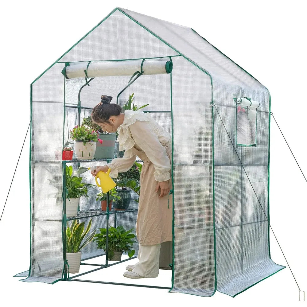 Greenhouse for Outdoor White for Garden Plants That Need to Be Frost Protected and Kept Away From Pests Buildings Supplies Home